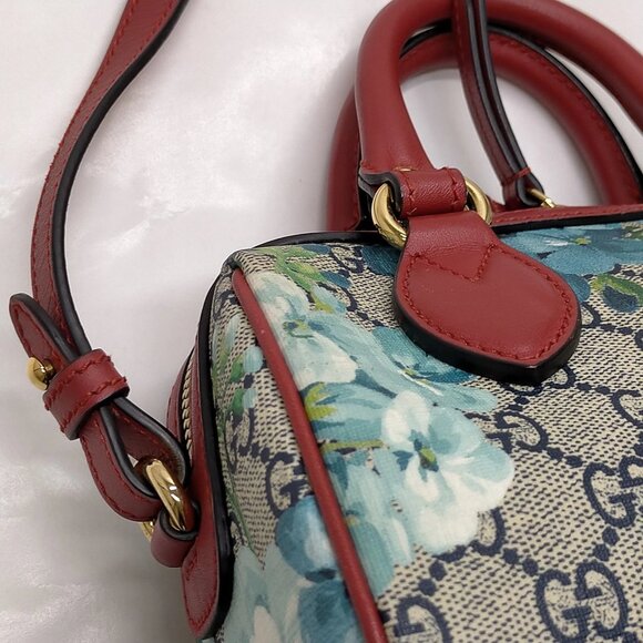 Authentic Gucci Navy Blue PVC Hand Bag mn780-121325 - Picture 7 of 16